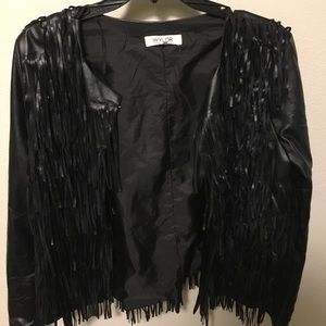 Black fringe jacket